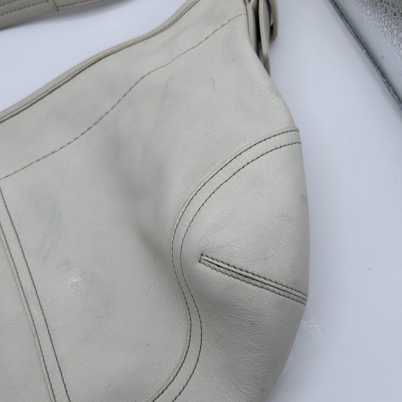Vintage Coach 9464 Soho Hobo Bag Shoulder Bag Leather cream Read - Picture 4 of 16